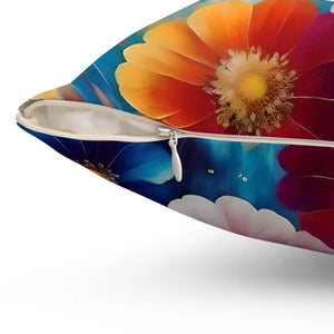 Vibrant Polyester Square Pillow - Bold Soft Home Decor - Dipaliz - Throw Pillows