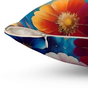 Vibrant Polyester Square Pillow - Bold Soft Home Decor - Dipaliz - Throw Pillows