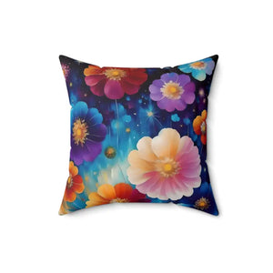 Vibrant Polyester Square Pillow - Bold Soft Home Decor - Dipaliz - Throw Pillows