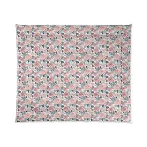 Pink Roses Comforter - Dreamy Warmth Design - Dipaliz - Quilts & Comforters