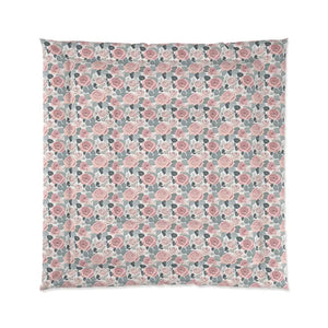 Pink Roses Comforter - Dreamy Warmth Design - Dipaliz - Quilts & Comforters
