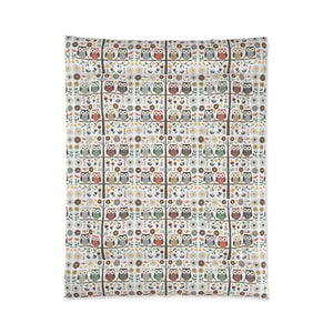Tree Comforter Cozy Owls Forest Design Warm Bedding - Dipaliz - Blankets