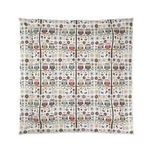 Tree Comforter Cozy Owls Forest Design Warm Bedding - Dipaliz - Blankets