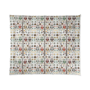 Tree Comforter Cozy Owls Forest Design Warm Bedding - Dipaliz - Blankets