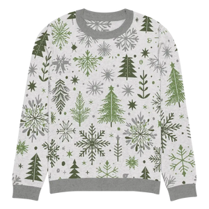 Christmas Crew Neck Sweater - Cozy Knit Pattern - Dipaliz - 2xl - Sweaters