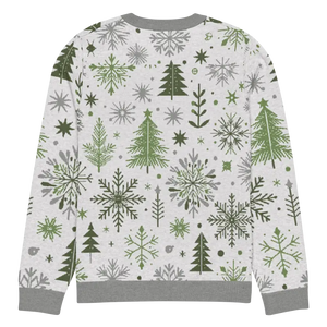 Christmas Crew Neck Sweater - Cozy Knit Pattern - Dipaliz - Sweaters