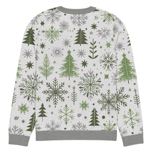 Christmas Crew Neck Sweater - Cozy Knit Pattern - Dipaliz - Sweaters