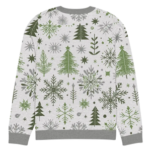 Christmas Crew Neck Sweater - Cozy Knit Pattern - Dipaliz - Sweaters