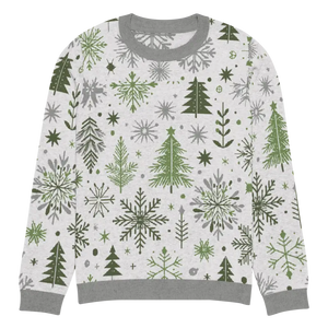 Christmas Crew Neck Sweater - Cozy Knit Pattern - Dipaliz - l - Sweaters