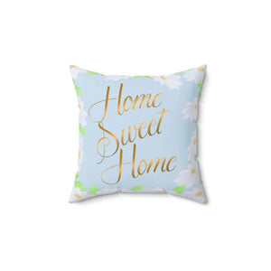 Spun Polyester Square Pillow - Home Sweet Comfort - Dipaliz - 14’’ × - Throw Pillows