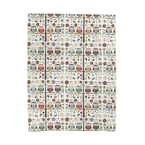 Owls on a Tree Plush Velveteen Blanket - Ultra Cozy Comfort - Dipaliz - Blankets