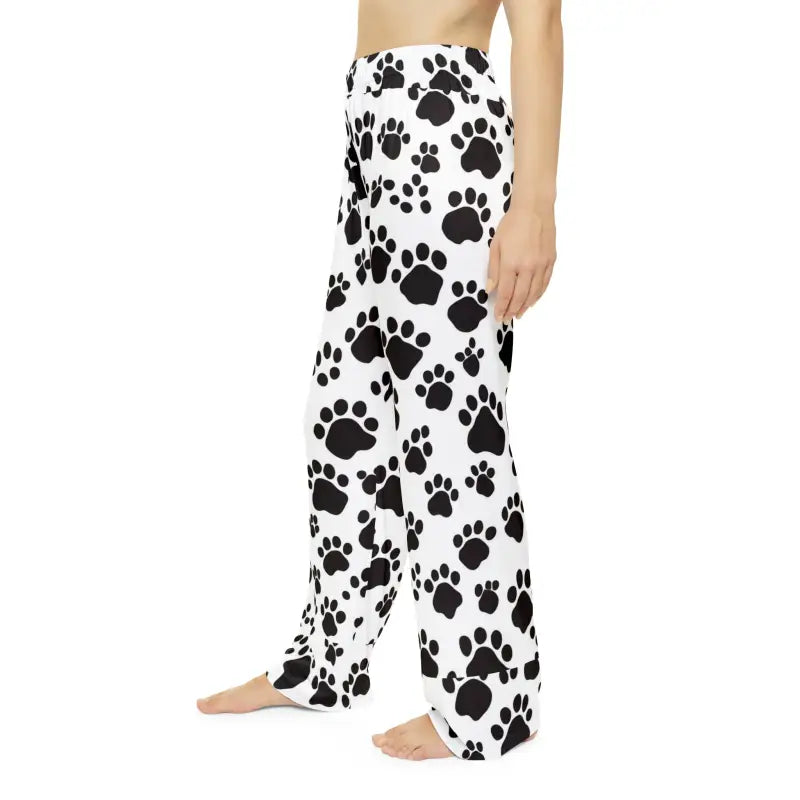 Snuggle in Style with Cozy Paw Print Pajama Pants