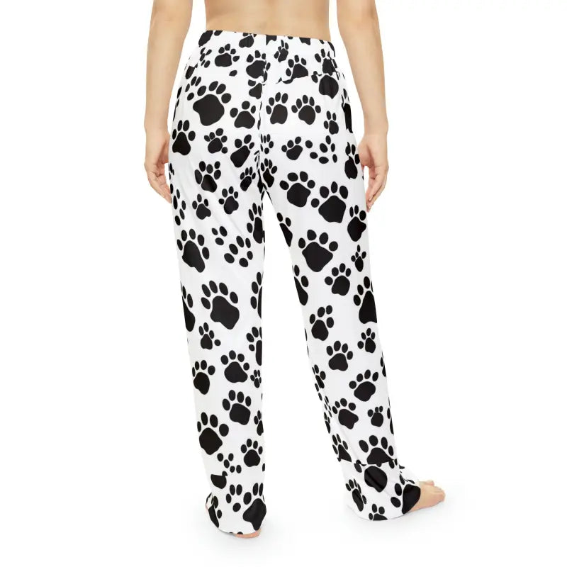 Snuggle in Style with Cozy Paw Print Pajama Pants