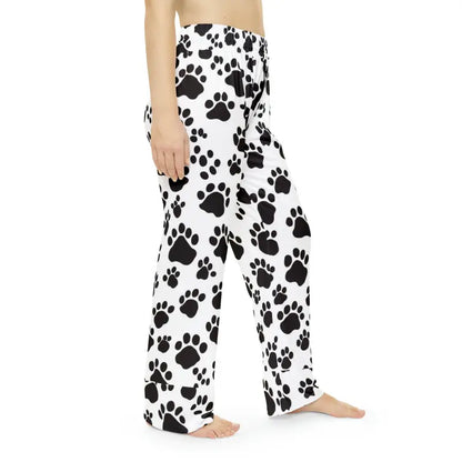 Snuggle in Style with Cozy Paw Print Pajama Pants