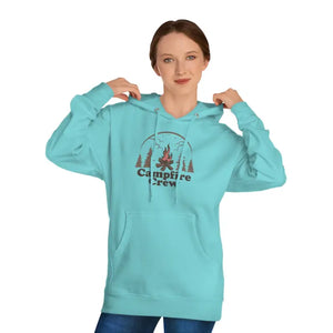 Hoodie - Unisex Hooded Sweatshirt - Campfire Crew Comfort Style - Dipaliz Mint / Xs