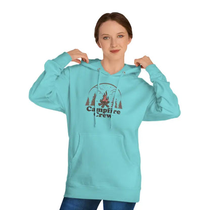 Get Cozy with the Campfire Crew Unisex Hooded Sweatshirt - Mint / Xs Hoodie