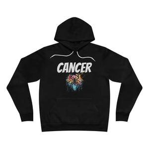 Cancer Zodiac Unisex Sponge Fleece Pullover Hoodie - Dipaliz - Black / Xs - Hoodies