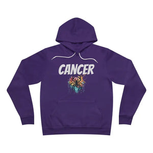 Cancer Zodiac Unisex Sponge Fleece Pullover Hoodie - Dipaliz - Team Purple / Xs - Hoodies