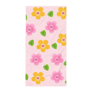 Pretty Flowers Water Absorbent Towel - Chic Bath Essential - Dipaliz - Towels