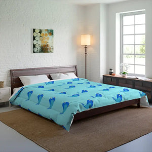 Blue Birds Women’s Fashion Comforter - Bold Nature Style - Dipaliz - Quilts & Comforters
