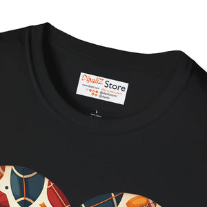Soft Soccer Love Unisex Tee Heart-shaped Ball Design - Dipaliz - T-shirts