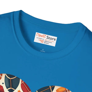 Soft Soccer Love Unisex Tee Heart-shaped Ball Design - Dipaliz - T-shirts