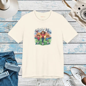 Soft Cotton Soccer Mom Tee - Classic Short Sleeve - Dipaliz - T-shirts