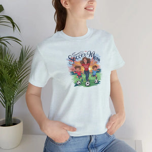 Soft Cotton Soccer Mom Tee - Classic Short Sleeve - Dipaliz - T-shirts
