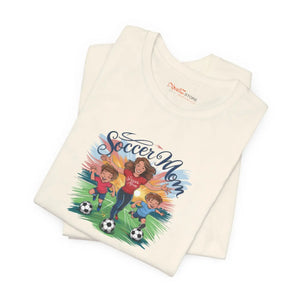 Soft Cotton Soccer Mom Tee - Classic Short Sleeve - Dipaliz - T-shirts