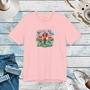 Soft Cotton Soccer Mom Tee - Classic Short Sleeve - Dipaliz - T-shirts