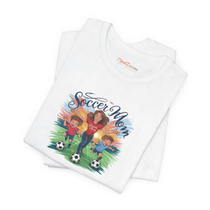 Soft Cotton Soccer Mom Tee - Classic Short Sleeve - Dipaliz - T-shirts