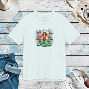 Soft Cotton Soccer Mom Tee - Classic Short Sleeve - Dipaliz - T-shirts