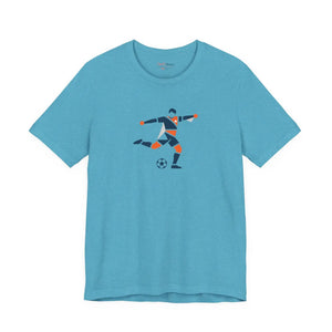 Soccer Player Geometric Graphic Tee - T-shirts - s