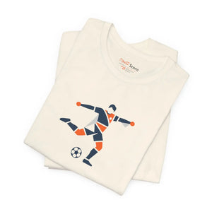 Soccer Player Geometric Graphic Tee - T-shirts - s