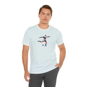 Soccer Player Geometric Graphic Tee - T-shirts - s