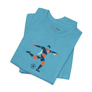 Soccer Player Geometric Graphic Tee - T-shirts - s
