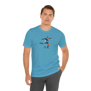 Soccer Player Geometric Graphic Tee - T-shirts - s