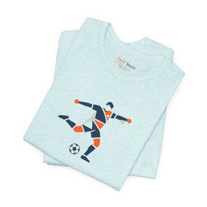 Soccer Player Geometric Graphic Tee - T-shirts - s