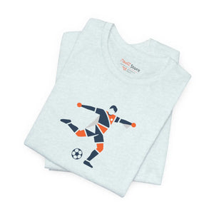 Soccer Player Geometric Graphic Tee - T-shirts - s