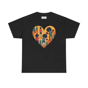 Soccer Heart Unisex Tee Heavy Cotton Graphic - Dipaliz - T-shirts
