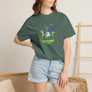 Soccer Team Spirit T-shirt, ?Team Goal’ Graphic Tee - T-shirts - m