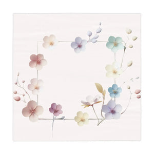 Pink Tablecloth – Delicate Flowers one Sided Print - Dipaliz - Tablecloths
