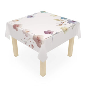 Pink Tablecloth – Delicate Flowers one Sided Print - Dipaliz - Tablecloths