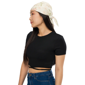 Soft Floral All-over Print Bandana - Recycled Fabric - Dipaliz - Bandanas & Headties