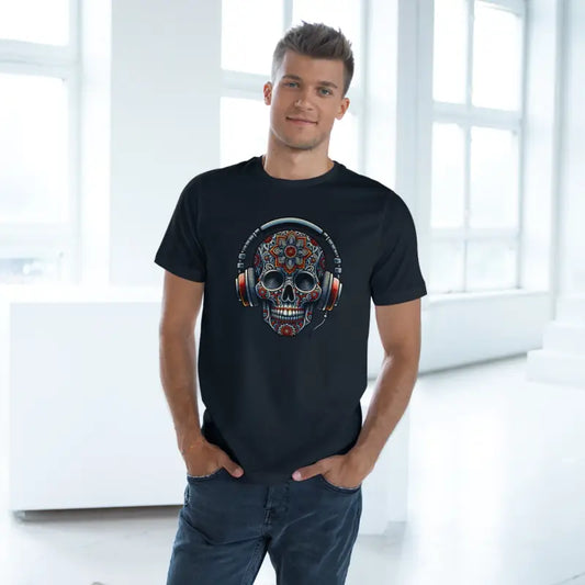 Skull & Headphones Deluxe Tee: Ultimate Comfort - T-shirt