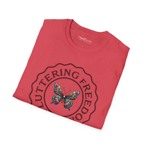 Butterfly Softstyle t Shirt Cotton Tee Fluttering Freedom Dipaliz - T-shirts