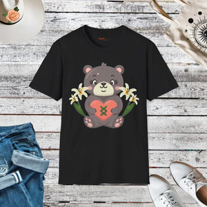 Cute Teddy Bear Softstyle t Shirt Cotton Tee - Dipaliz - T-shirts