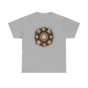 Solar System Heavy Cotton Tee Reinforced Shoulders - Dipaliz - Clothing Tops