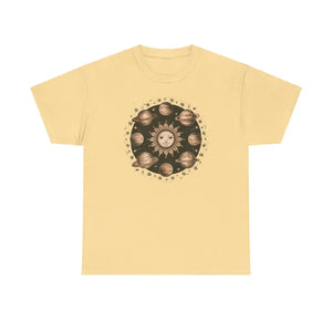 Solar System Heavy Cotton Tee Reinforced Shoulders - Dipaliz - Clothing Tops