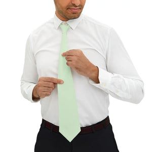 Solid Green Color Neck Ties - Eco-friendly Gifts for Women - Dipaliz - one Size - Accessories